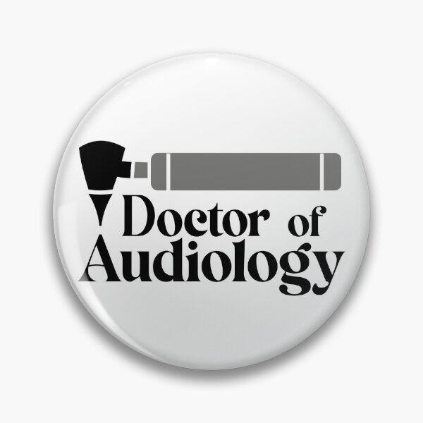 Aperçu de l'œuvre Docteur en audiologie (AuD) avec otoscope créée et vendue par Stegosaurus Crafts.