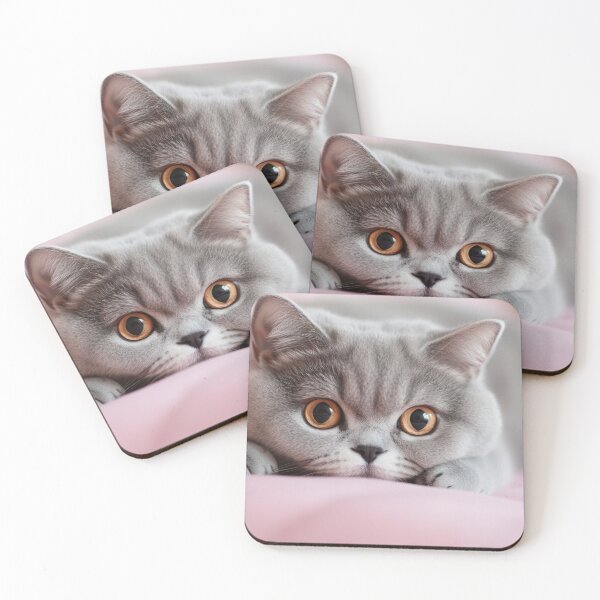 Item preview, Gray cat on soft fabric designed and sold by anytka.