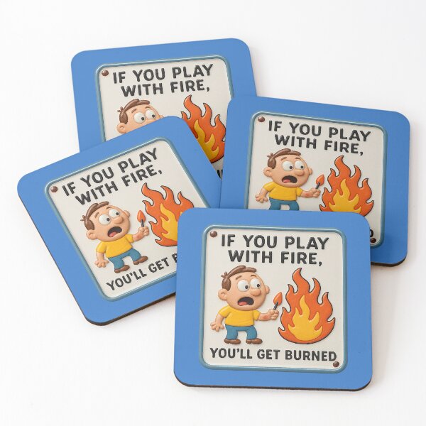 Item preview, Caution: Fire – A Cartoon Warning designed and sold by Girih.