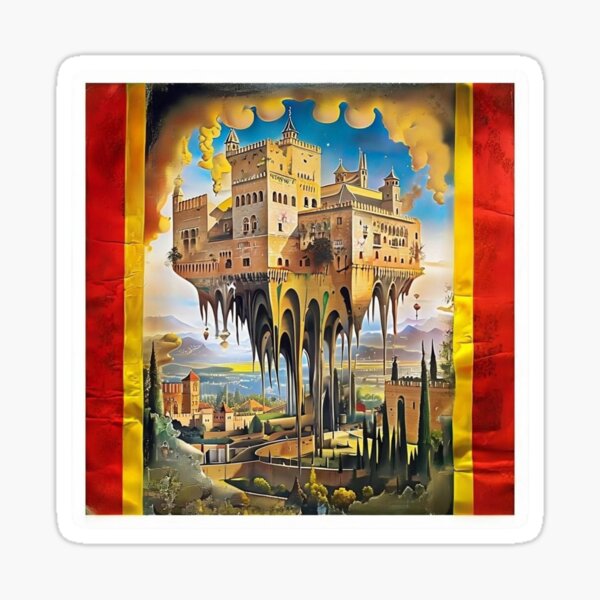 Item preview, Granada – Floating Alhambra Spring  Vibes Reloaded-Viral Drop 2025 designed and sold by Imaginarium of Chaos falcon88 .