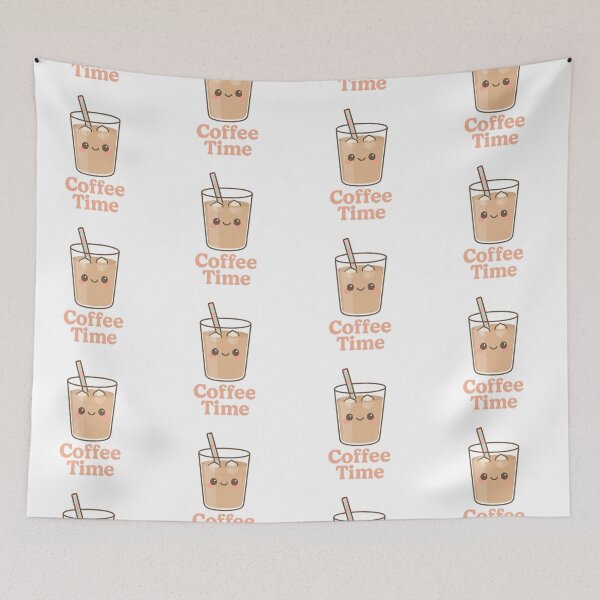 Item preview, Coffee Time – Kawaii Iced Coffee Minimal Art designed and sold by GinColorist.