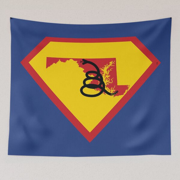 Item preview, MARYLANDER  SHIELD - Freedom Is The Superpower - Modern Gadsden Snake Flag - Dont Tread On Me SUPERHERO MARYLAND design designed and sold by pelagio.