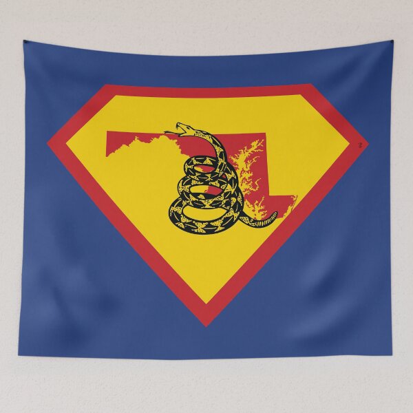 Item preview, MARYLANDER SHIELD - Freedom Is The Superpower -  Gadsden Snake Flag - Dont Tread On Me SUPERHERO MARYLAND design designed and sold by pelagio.