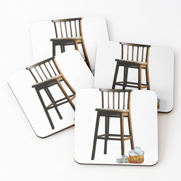 Item preview, Retro Bar Stool and Whiskey Vibes – Vintage Pub Art designed and sold by TRISHI CREATION.