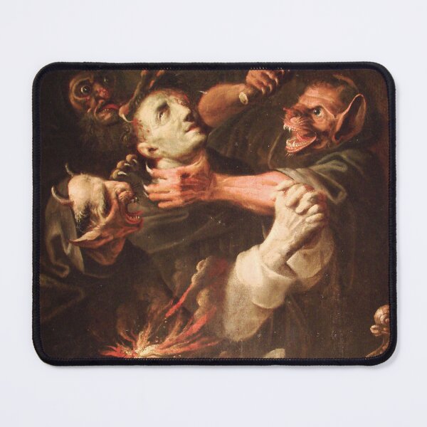 Item preview, The Blessed Guillaume de Toulouse Tormented by Demons, 1657 - Ambroise Fredeau designed and sold by Vintage Designs +.
