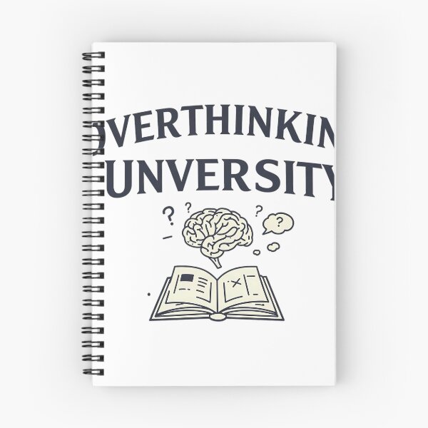 Item preview, Overthinking University" with a College-Inspired Design designed and sold by moba--mania.