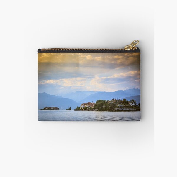 Item preview, Panoramic view of the banks of Lake Maggiore, Borromean Islands, Stresa, Italy designed and sold by SoulEchoesPhoto.
