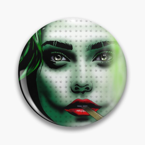 Item preview, Gorgeous Stoner Joker Girl Smoking a Spliff – Artwork designed and sold by GrizzlyCollective.