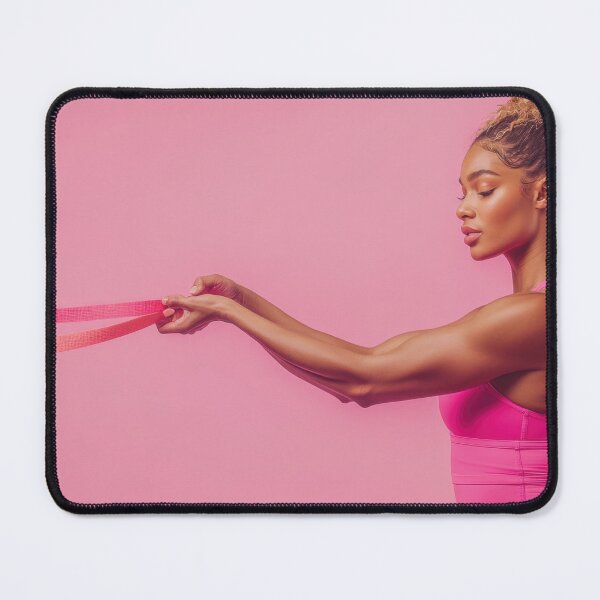 Item preview, Woman using resistance bands designed and sold by anytka.