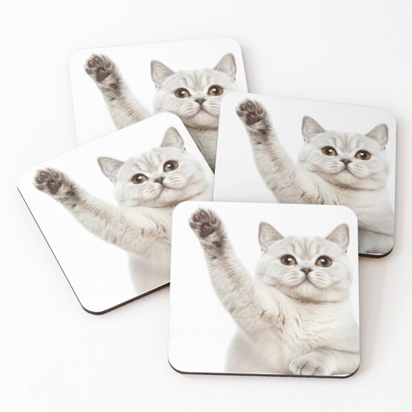 Item preview, Playful cat raises paw designed and sold by anytka.