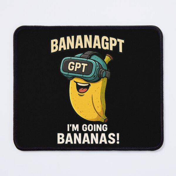 Item preview, Funny BananaGPT Cartoon VR Headset I'm Going Bananas designed and sold by memememescat.