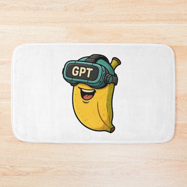 Item preview, Funny BananaGPT Cartoon VR Headset I'm Going Bananas designed and sold by memememescat.