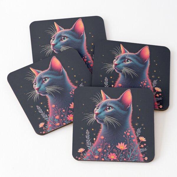 Item preview, Whiskers in the Wildflowers designed and sold by LemonheadLaurasArt.