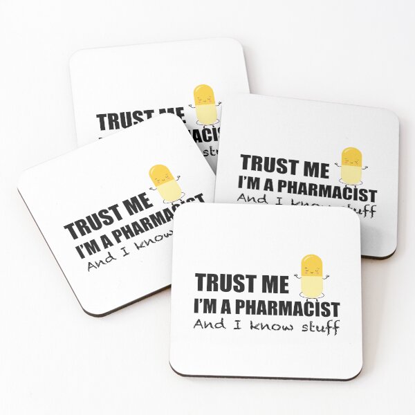 Item preview, Cute Yellow pill meditation pose, Trust Me, I’m a Pharmacist and I know stuff – Funny Pharmacist Gift ideas | Rx-Themed Design designed and sold by LiLohaveaplan.