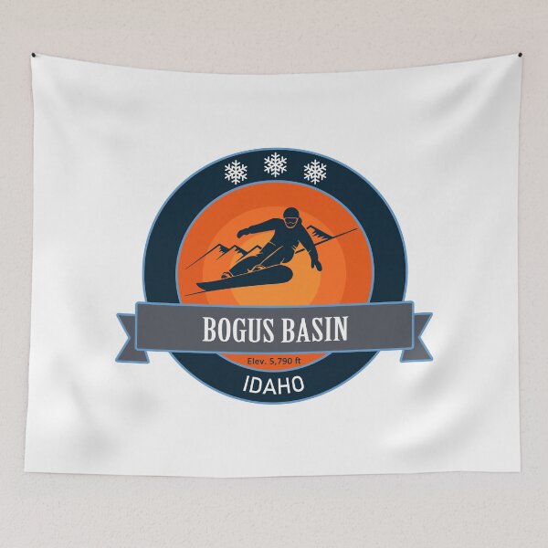 Item preview, Bogus Basin Idaho, Snowboard Badge designed and sold by Wanderful-roads.