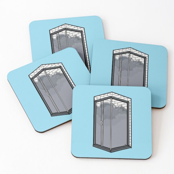 Item preview, Shower Art. Black line drawings.  designed and sold by LayerCakeDigDes.