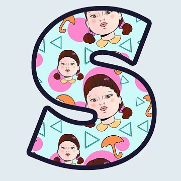 Artwork thumbnail, S initial - S letter - Squid game doll pattern by marlenaki