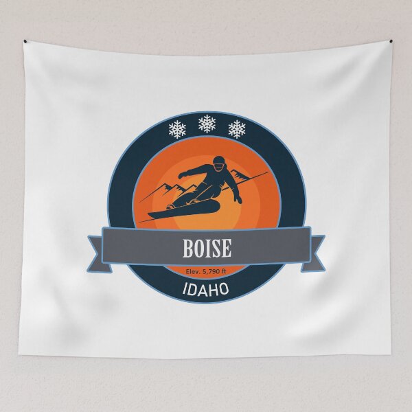Item preview, Boise Idaho, Snowboard Badge designed and sold by Wanderful-roads.