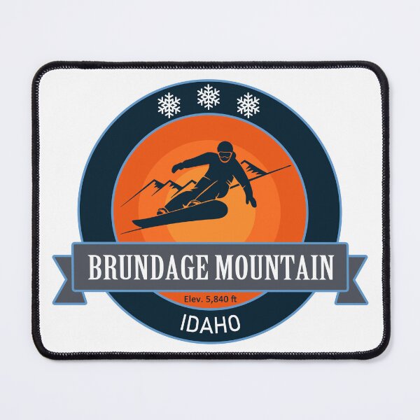 Item preview, Brundage Mountain Idaho, Snowboard Badge designed and sold by Wanderful-roads.
