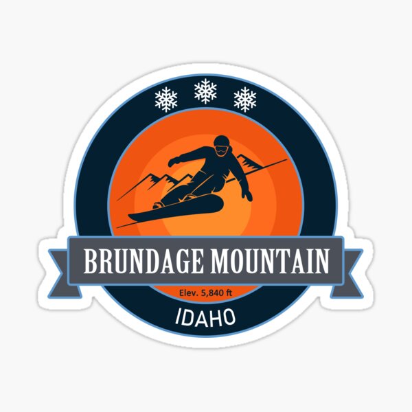 Item preview, Brundage Mountain Idaho Badge designed and sold by Wanderful-roads.