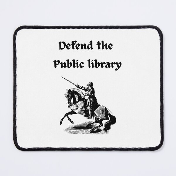 Item preview, Defend the Public Library designed and sold by That's What She Said Ink..