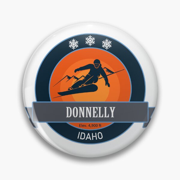 Item preview, Donnelly Idaho, Snowboard Badge designed and sold by Wanderful-roads.