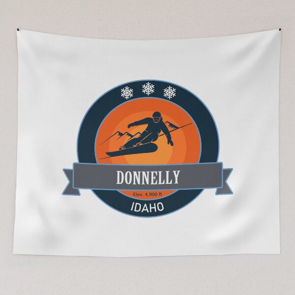 Item preview, Donnelly Idaho, Snowboard Badge designed and sold by Wanderful-roads.