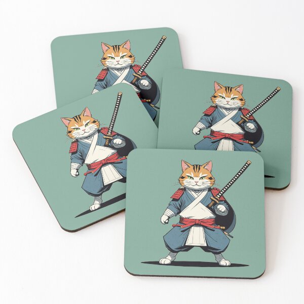 Item preview, Edo Samurai cat swordsman designed and sold by Atlantico54.