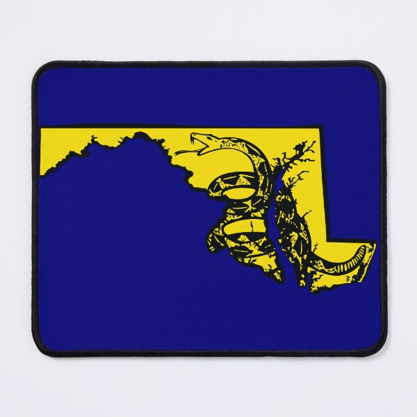 Item preview, MARYLAND - Libertarian - Don't Tread On Me Gadsden Snake on MARYLANDER Map designed and sold by pelagio.