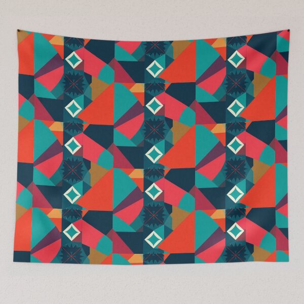 Item preview, Colorful geometric decorative pattern  designed and sold by Dogandesighn.