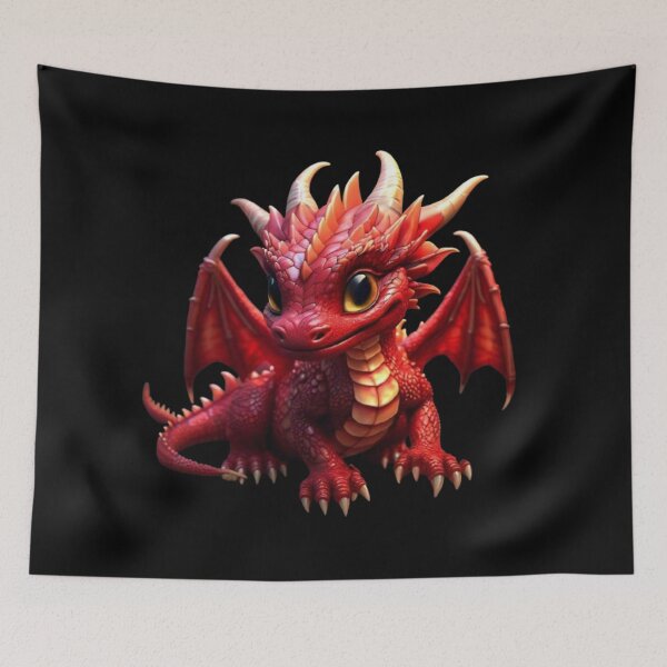 Item preview, Adorable Red Baby Dragon designed and sold by DixieGirlStudio.