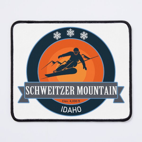 Item preview, Schweitzer Mountain Idaho, Snowboard Badge designed and sold by Wanderful-roads.