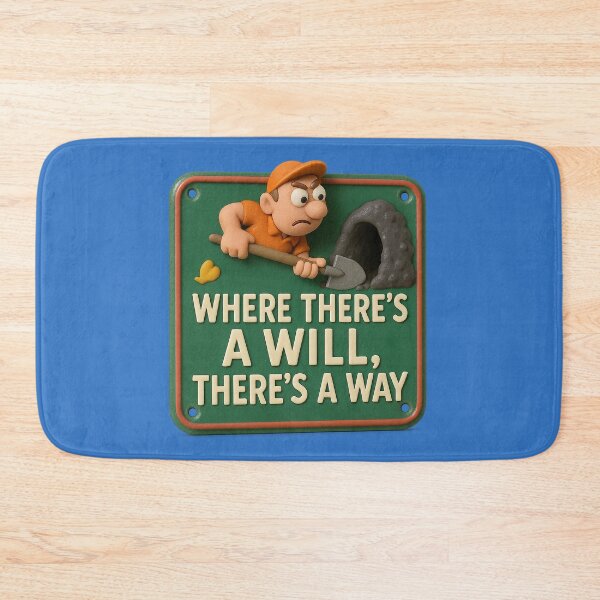 Item preview, Where there’s a will, there’s a way – Cartoon Motivation designed and sold by Girih.