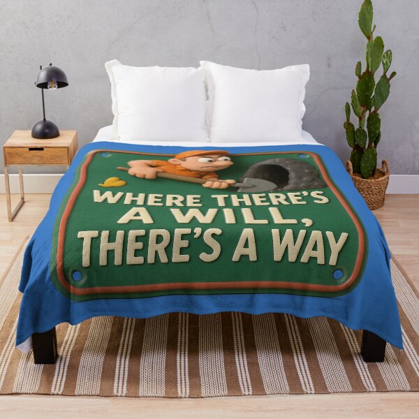 Item preview, Where there’s a will, there’s a way – Cartoon Motivation designed and sold by Girih.