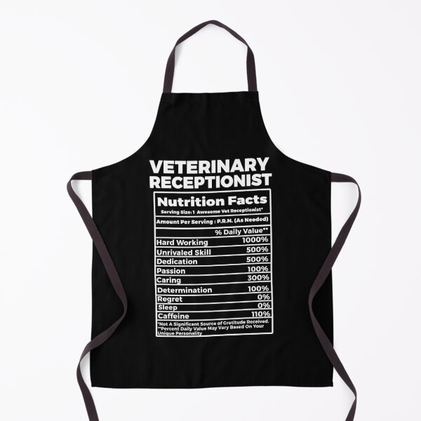 Item preview, Veterinary Receptionist Nutritional Facts designed and sold by TeesYouWant.
