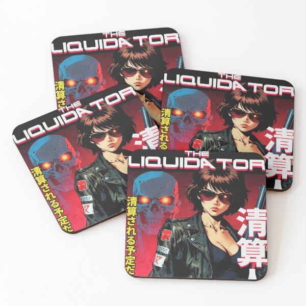Item preview, 90s Anime Sci fi Movie Cover Aesthetic Cyborg Girl The Liquidator Cyberpunk genre designed and sold by onlyanimevibes.