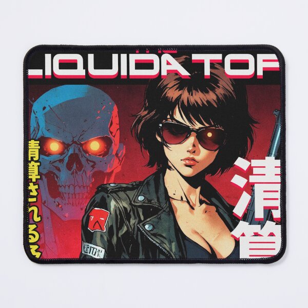 Item preview, 90s Anime Sci fi Movie Cover Aesthetic Cyborg Girl The Liquidator Cyberpunk genre designed and sold by onlyanimevibes.