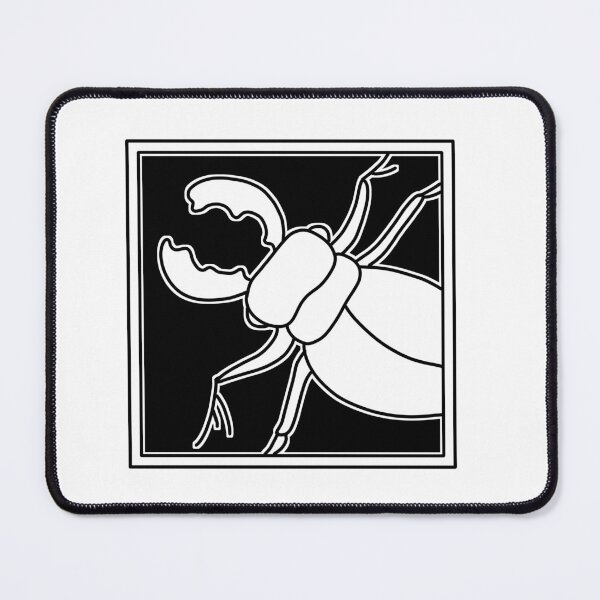 Item preview, Stag beetle print black designed and sold by GoatSkin.