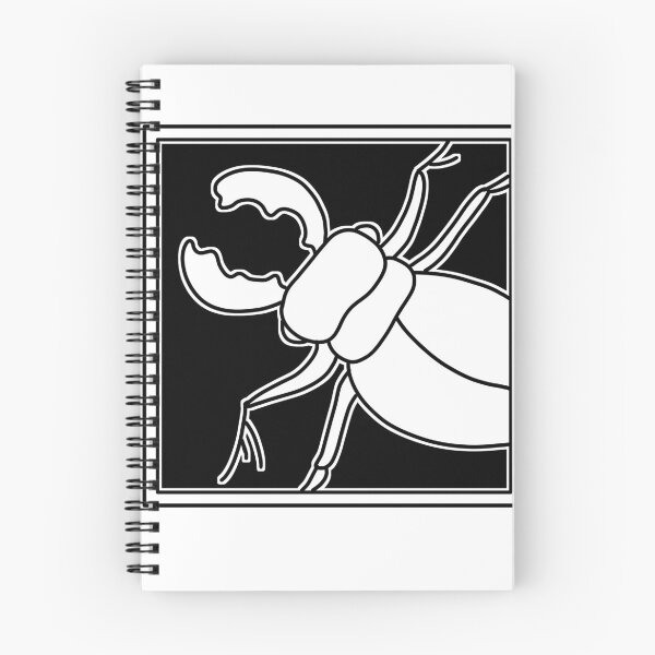 Item preview, Stag beetle print black designed and sold by GoatSkin.