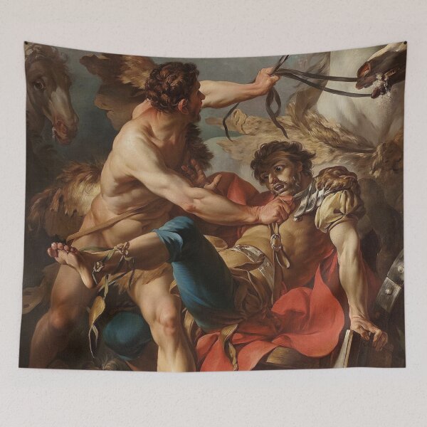 Item preview, Mares of Diomedes Ancient Greek Mythology Painting designed and sold by ClassicalGreece.
