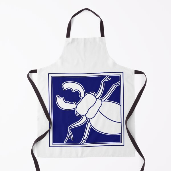 Item preview, Stag beetle print blue designed and sold by GoatSkin.