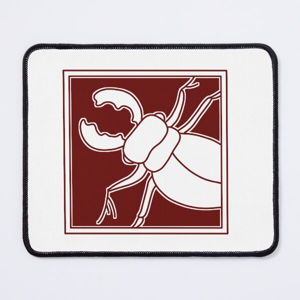 Item preview, Stag beetle print red designed and sold by GoatSkin.