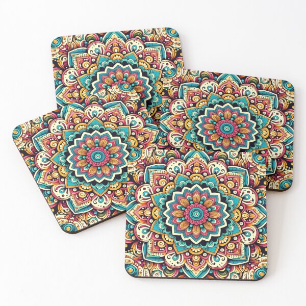 Item preview, Mandala pattern in pop art style designed and sold by Dogandesighn.