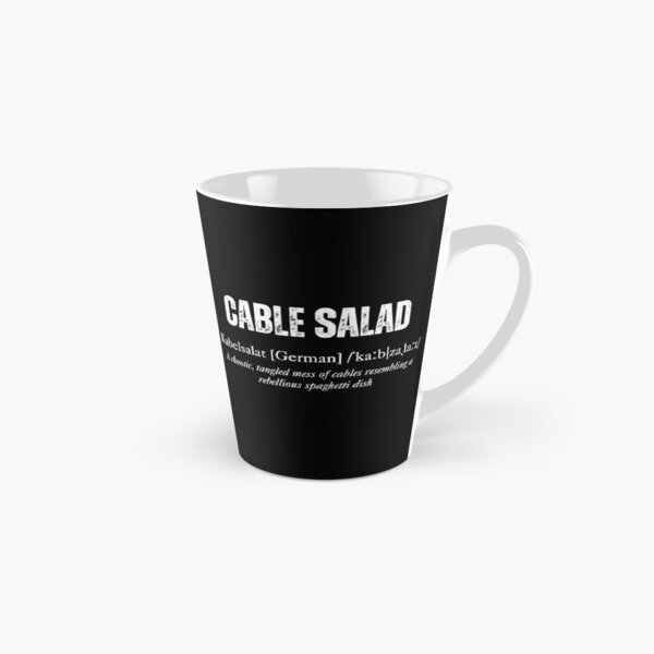 Vista previa del artículo con la obra «"Ensalada de cables": un desastre técnico, refrán alemán», diseñado y vendido por RisenAgain - Quantum Pretzel | Designs.