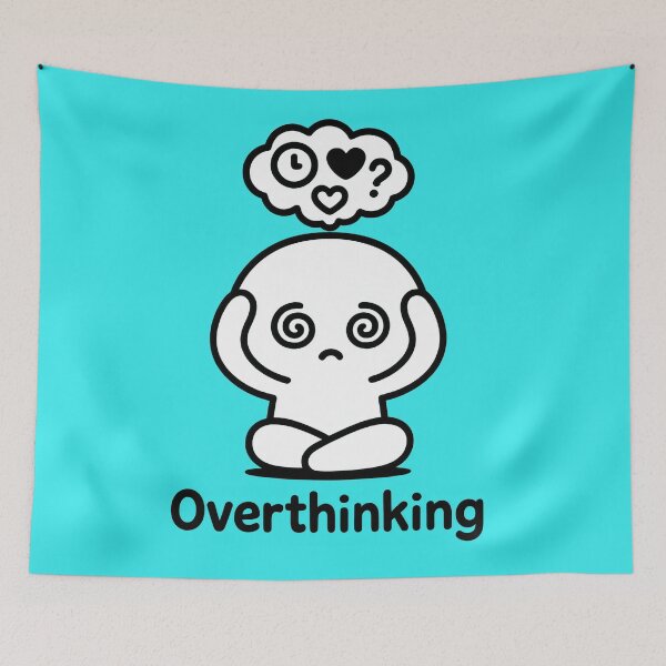 Item preview, Cute Overthinking Doodle Character Art designed and sold by Animepic222.