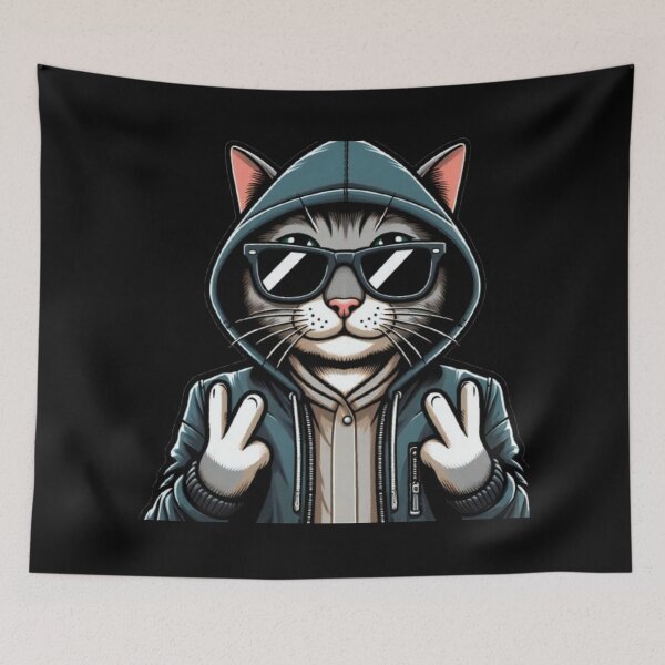 Item preview, Cat Rebel designed and sold by DixieGirlStudio.