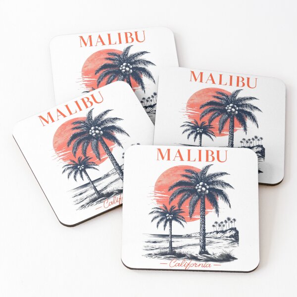 Item preview, Malibu California Retro Sunset – Beach Vibes Coastal Design designed and sold by Colorful-Garden.