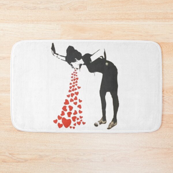 Item preview, Love Sick – Banksy-Style Heart Puke Tee! designed and sold by GL!TCH LAB.