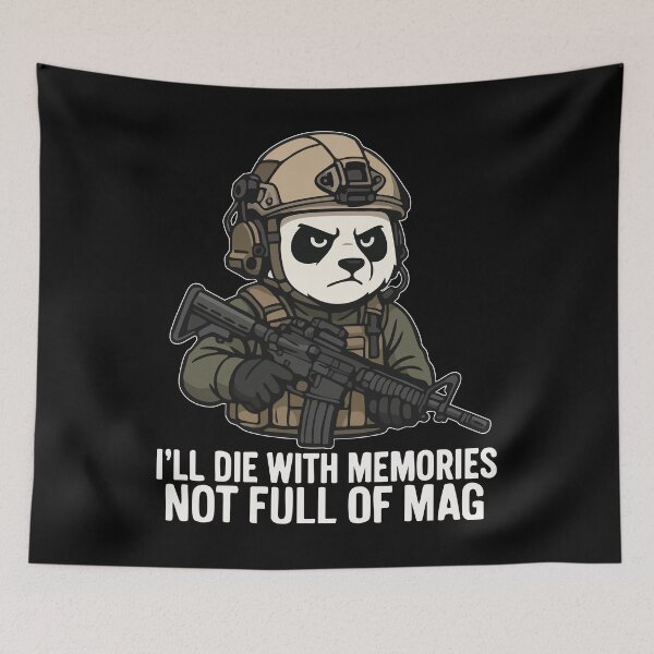 Item preview, I'll Die With Memories Not A Full Mag designed and sold by TomFrontierArt.