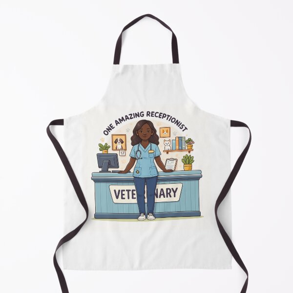 Item preview, One Amazing Veterinary Receptionist - Front Desk Black African-American Hero designed and sold by TeesYouWant.